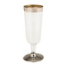 Champagneglazen kunststof - 6 stuks
