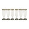 Champagneglazen kunststof - 6 stuks