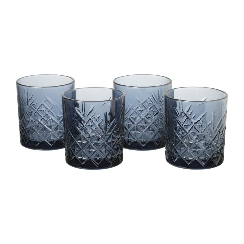 Sapglas timeless - blauw - 4x335 ml