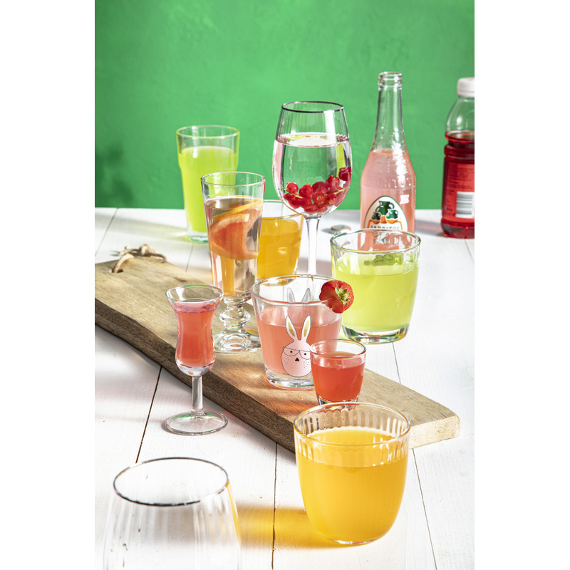 Glas met facetten - 260 ml