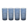 Longdrinkglas timeless - blauw - 4x450 ml