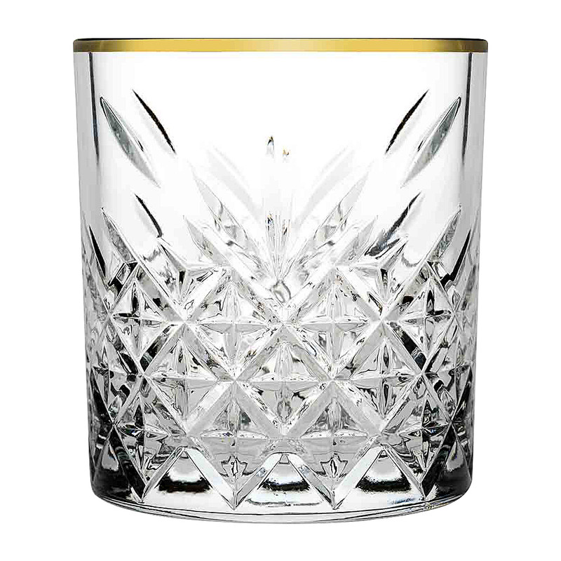 Drinkglas Timeless met gouden rand - 350 ml