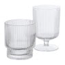 Drinkglas Lijn - glas - ø8.7x13.1 cm