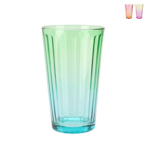 Gekleurde glazen - diverse kleuren - 470 ml