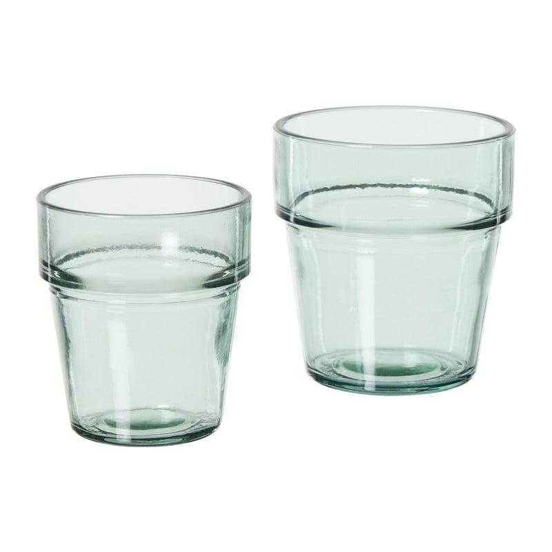 Glas klein - transparant - ø8x9 cm