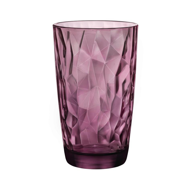 Longdrinkglas diamond - 47 cl -  paars