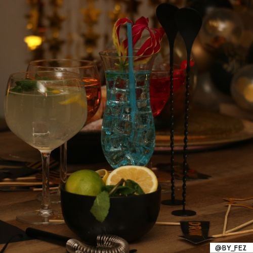 Blue Hawaii glas - 440 ml - set van 4