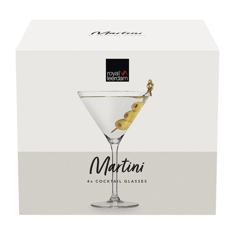 Martini glazen royal leerdam - 260 ml - set van 4