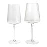 Wijnglas ribbel groot - glas - 400 ml