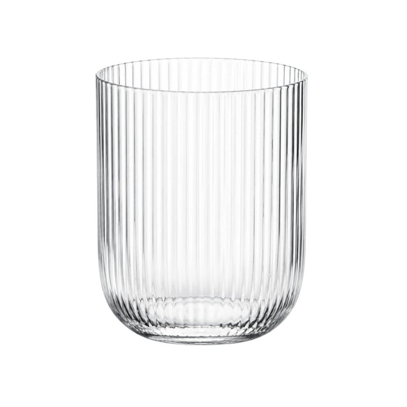 Waterglas ribbel - glas - 300 ml