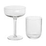 Waterglas ribbel - glas - 300 ml