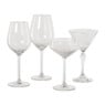 Wijnglas plisse groot - transparant - 500 ml