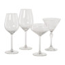 Wijnglas plisse klein - transparant - 380 ml