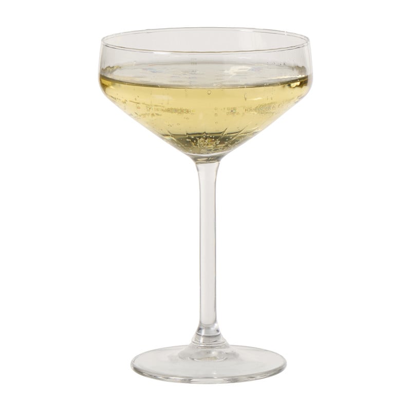Champagnecoupe plisse - transparant - 290 ml
