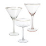 Martiniglas gouden rand - glas - 220 ml