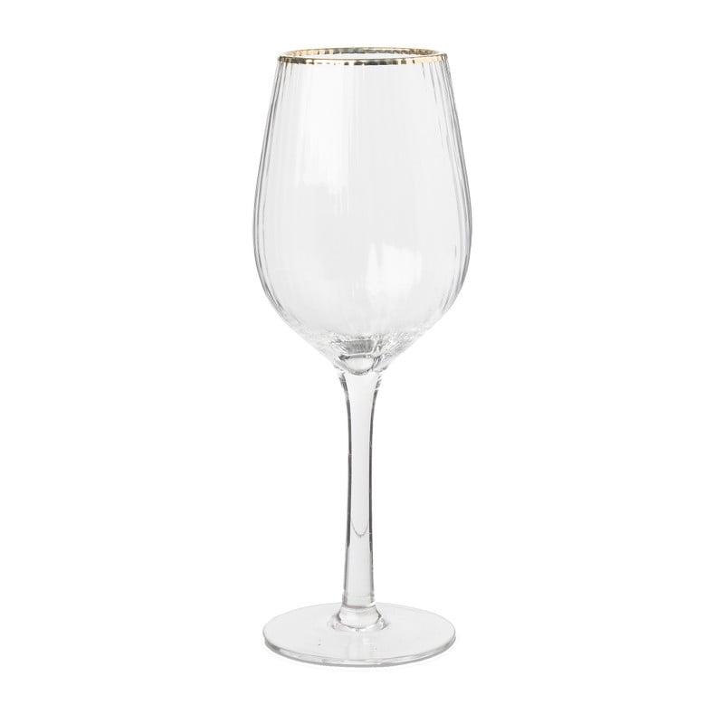 Wijnglas met gouden rand - 45 cl 