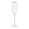 Champagneglas met gouden rand - 26 cl 