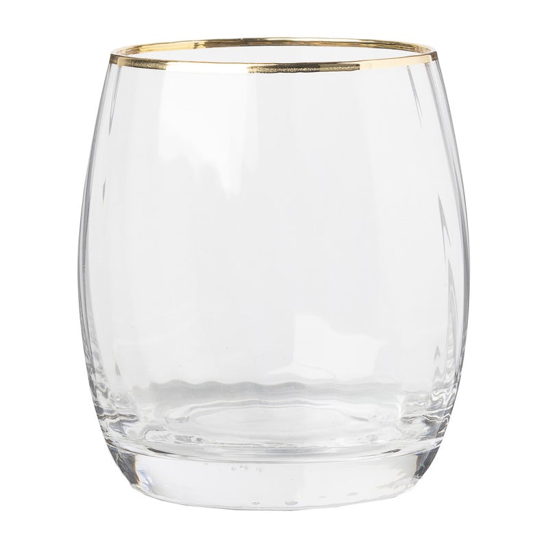 Sapglas met gouden rand - 45 cl 