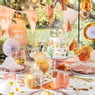 Wijnglas gouden rand - roze - 380 ml
