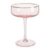 Champagnecoupe gouden rand - roze - 220 ml