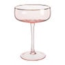 Champagnecoupe gouden rand - roze - 220 ml