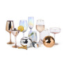 Waterglas - roze/goud - 450 ml