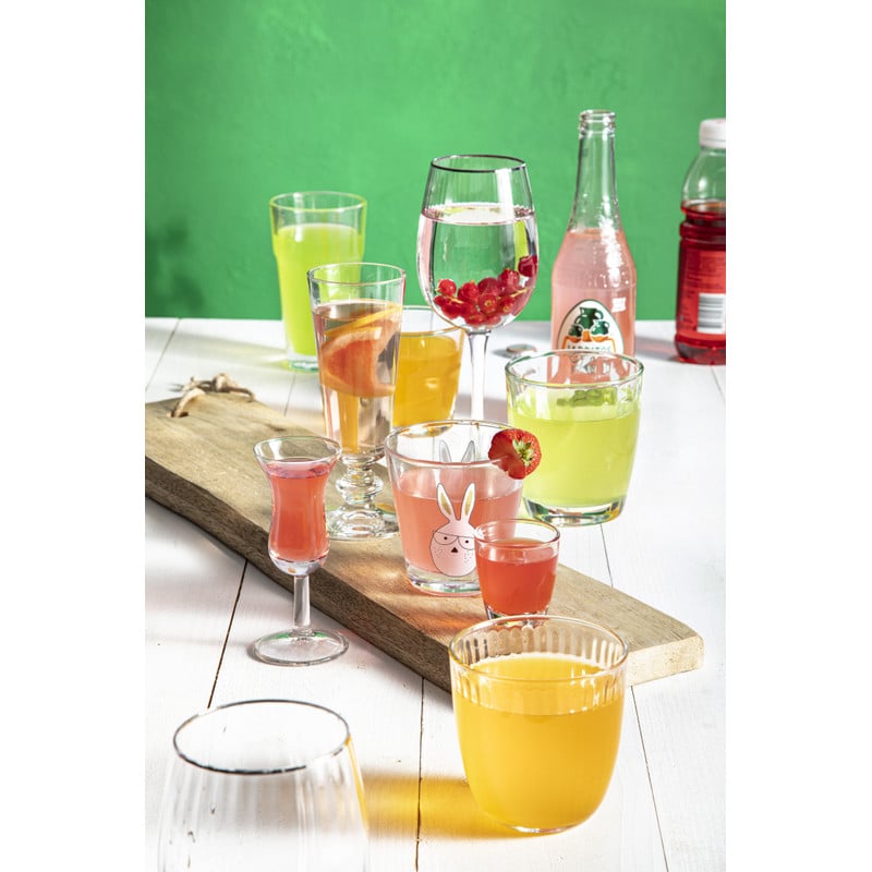 Sapglas met zilveren rand - 45 cl 
