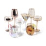 Champagneglas gouden rand - oker - 220 ml