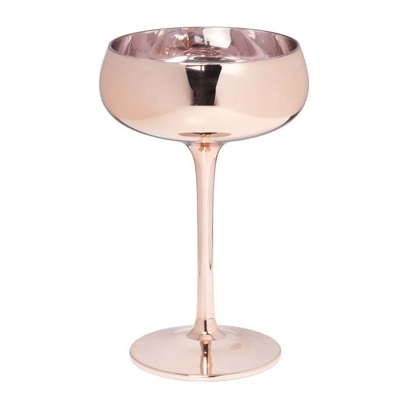 Champagnecoupe - koper - 220 ml 