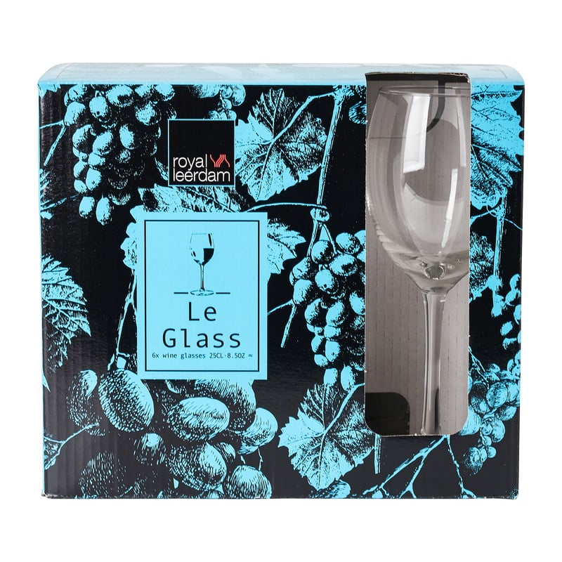 Royal Leerdam wijnglazen - 250 ml  - set van 6