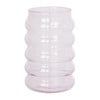 Drinkglas bubbel - roze - ø8x13 cm
