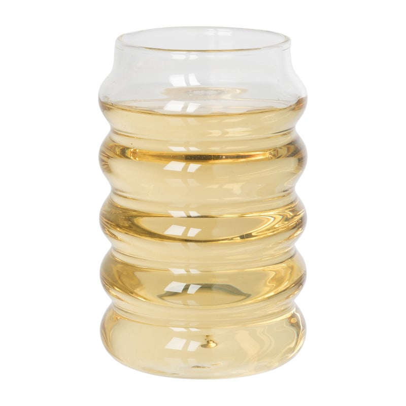 Drinkglas bubbel - transparant - ø8x13 cm