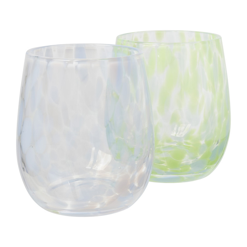 Drinkglas - lila - ø7x9.5 cm