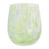 Drinkglas - groen - ø7x9.5 cm