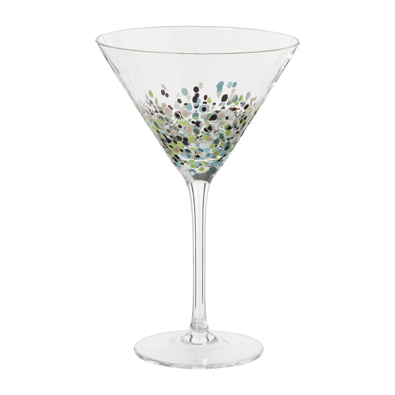 Martini glas stippen - transparant - 200 ml