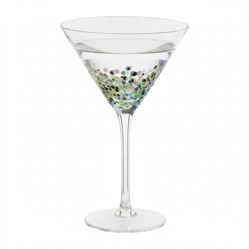 Martini glas stippen - transparant - 200 ml