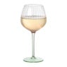 Wijnglas bol - roze/groen - 375 ml