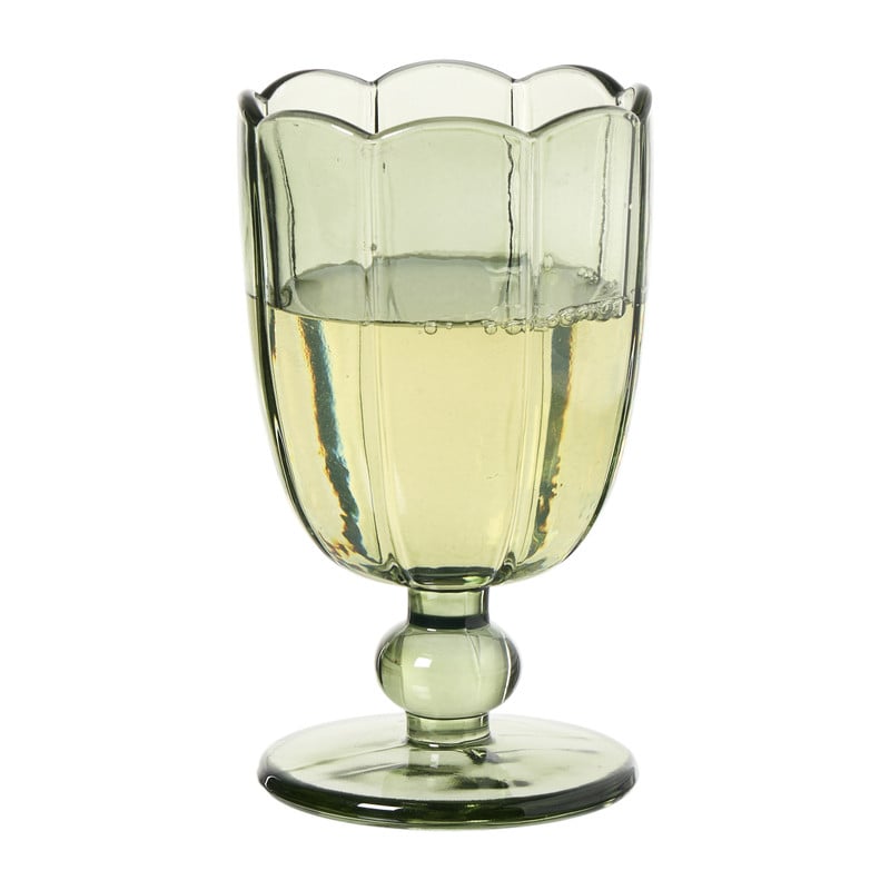Glas op stam - groen - 240 ml