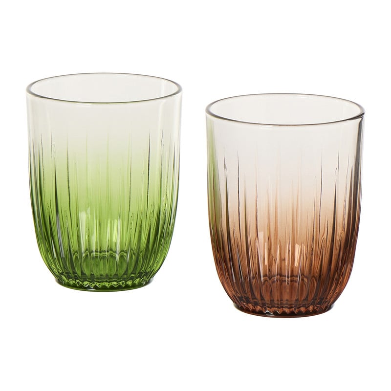 Waterglas halo - groen - 350 ml