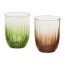 Waterglas halo - groen - 350 ml