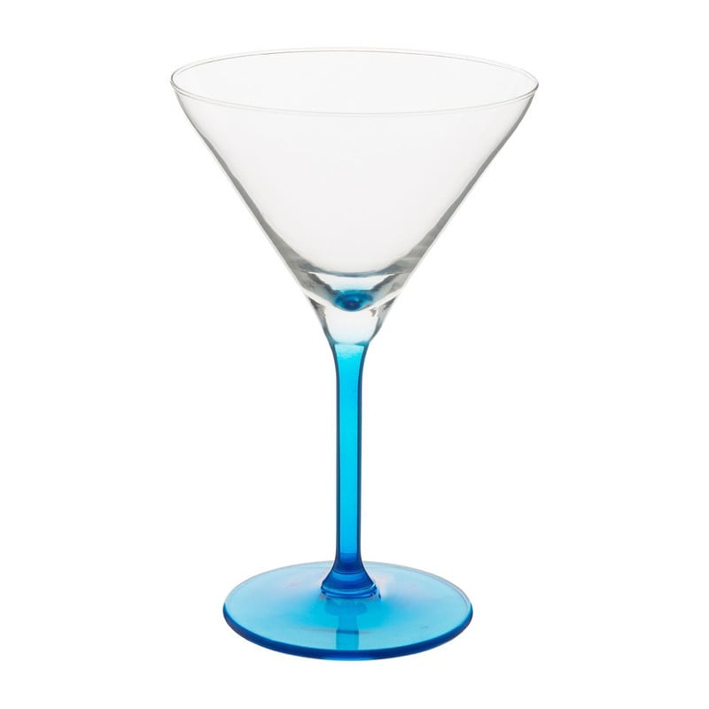 Cocktailglas colourful - 26 cl - blauw - set van 4