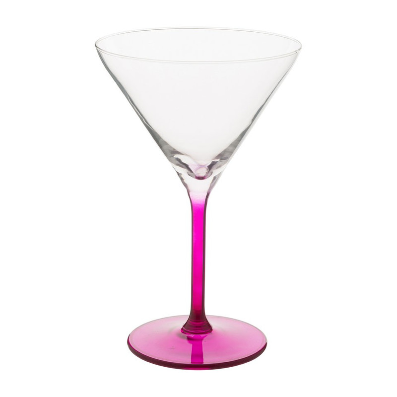 Cocktailglas colourful - 26 cl - roze - set van 4