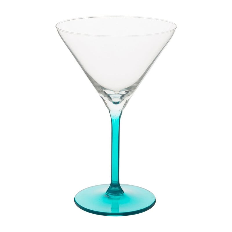 Cocktailglas colourful - 26 cl - turquoise - set van 4