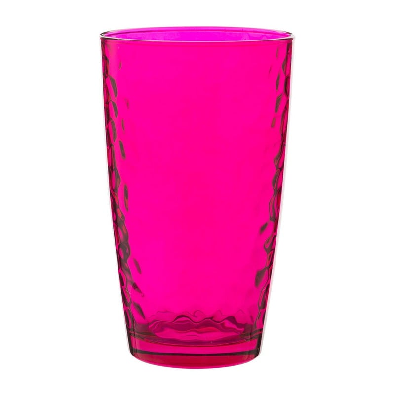 Longdrinkglas colourful - 49 cl - roze - set van 6