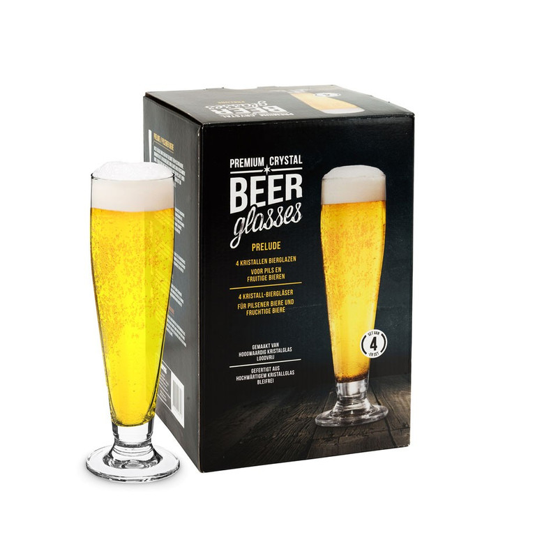 Set van 4 bierglazen Prelude - 30 cl
