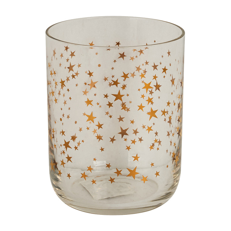 Drinkglas - gouden sterren - 35 cl