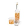 Waterglas bloemen - wit - 360 ml 