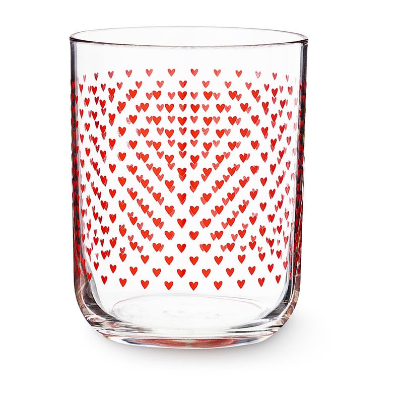 Glas hartje rood - 350 ml