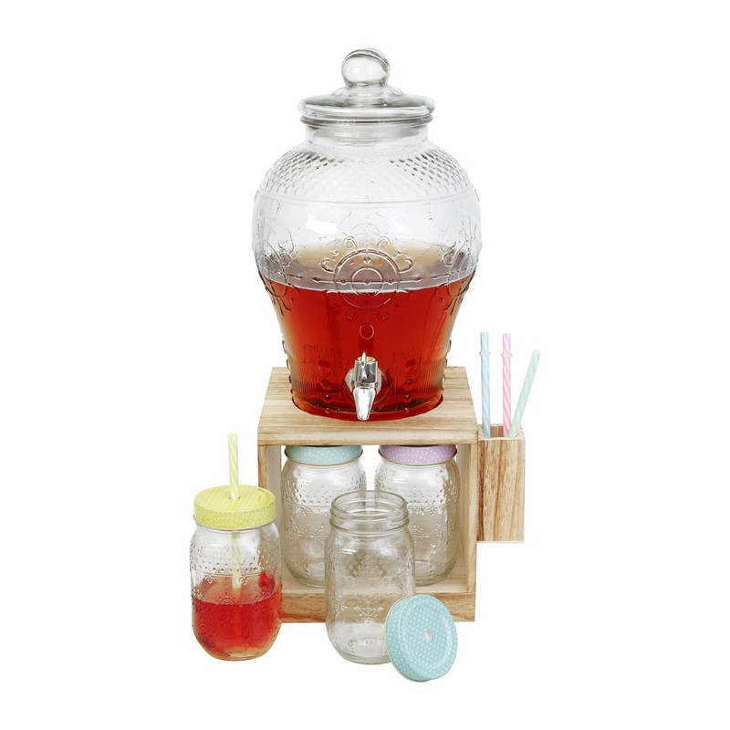 Mason jar set sapkan en beker