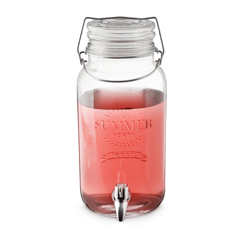 Limonadefles met kraan Summer party - 4 liter
